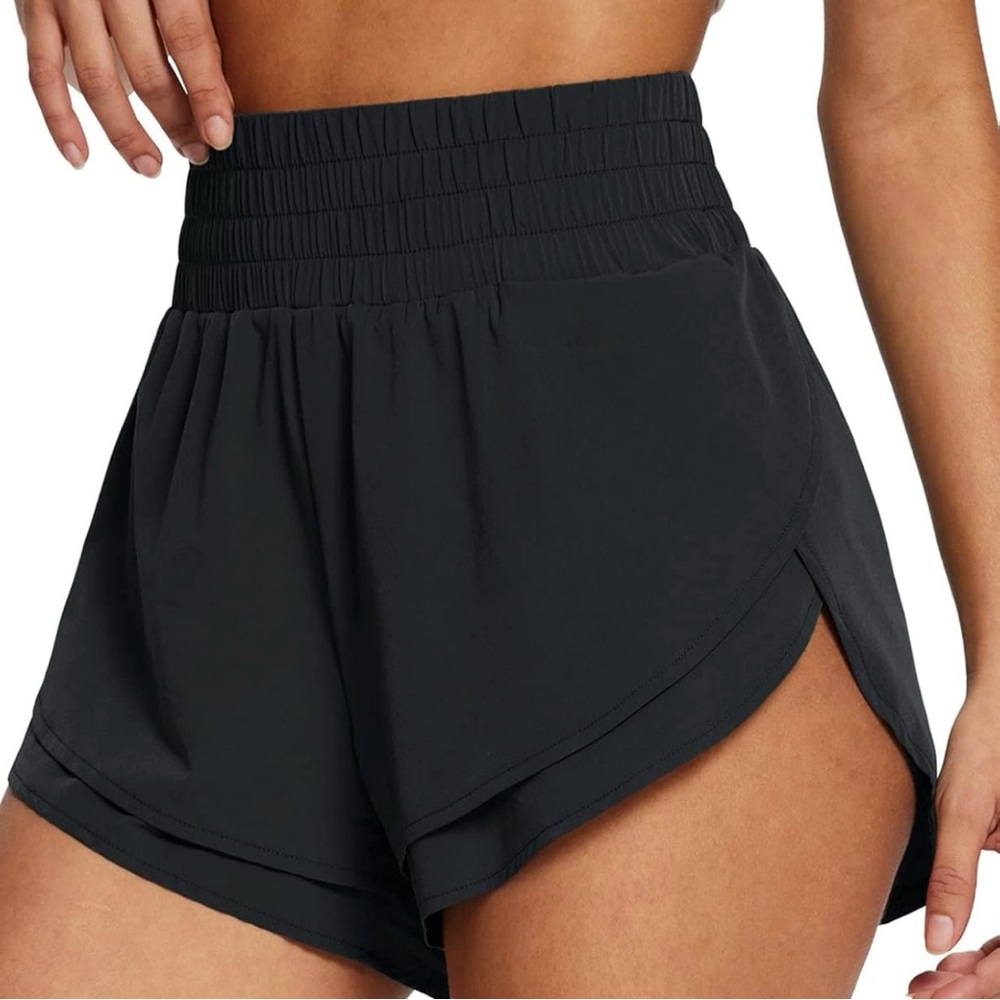 Baleaf Women's Black High-Waisted Shorts NWT